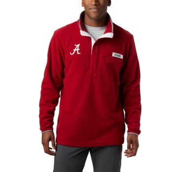 Columbia Jas Heren, Collegiate PFG Harborside Fleece - Alabama Rood, 48DWINKSO